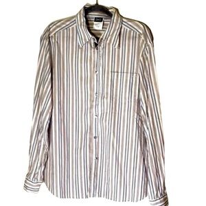 Dolce & Gabanna stripe cotton dress shirt, pearl buttons. 40/54 Italy